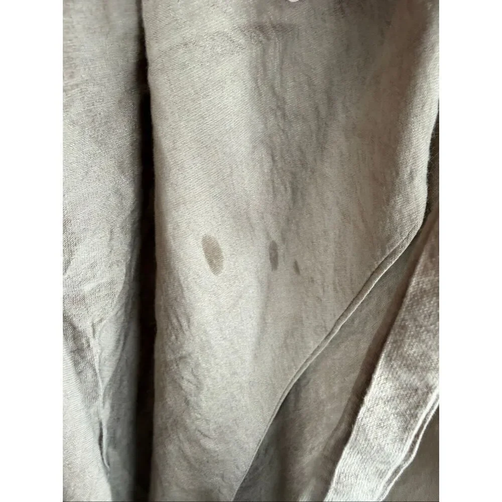 Boutique tan wrap blouse - size m